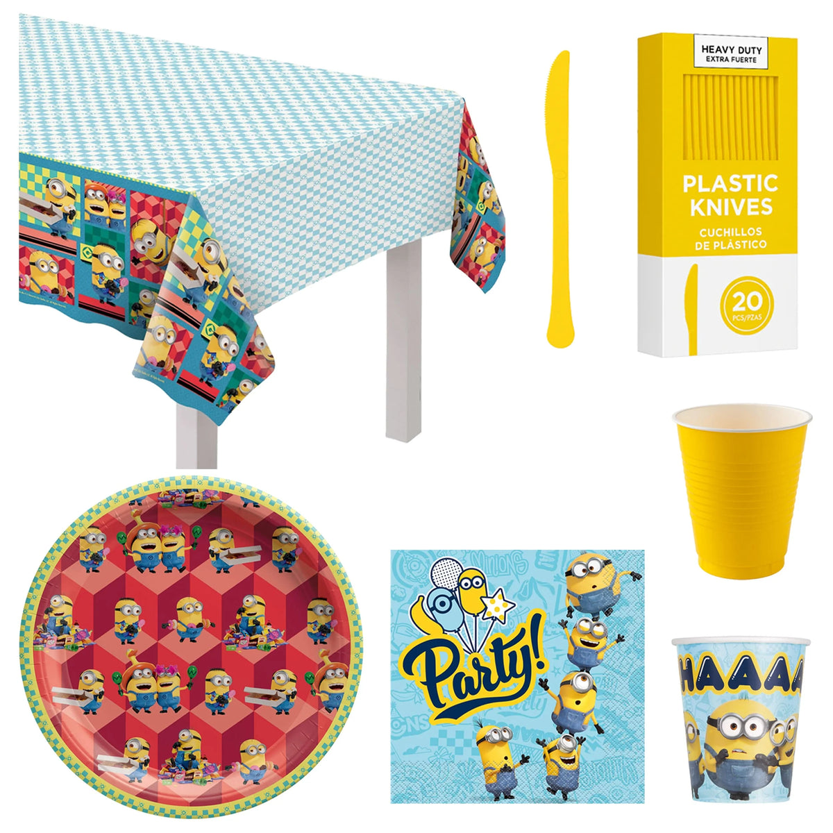 51 Pcs Minions Base Birthday Party Kit (For 8 Guests)