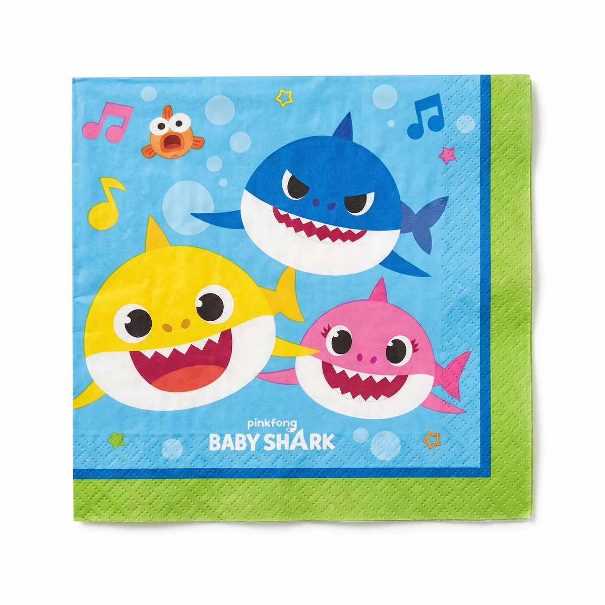 Baby Shark Beverage Napkins (16 Pack)