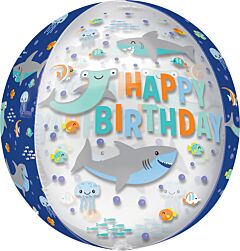 16" Happy Birthday Shark